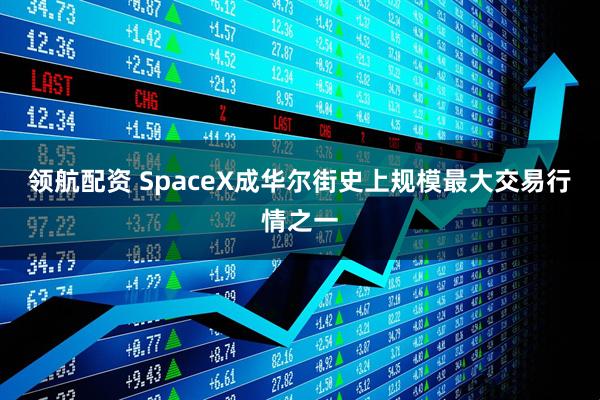 领航配资 SpaceX成华尔街史上规模最大交易行情之一